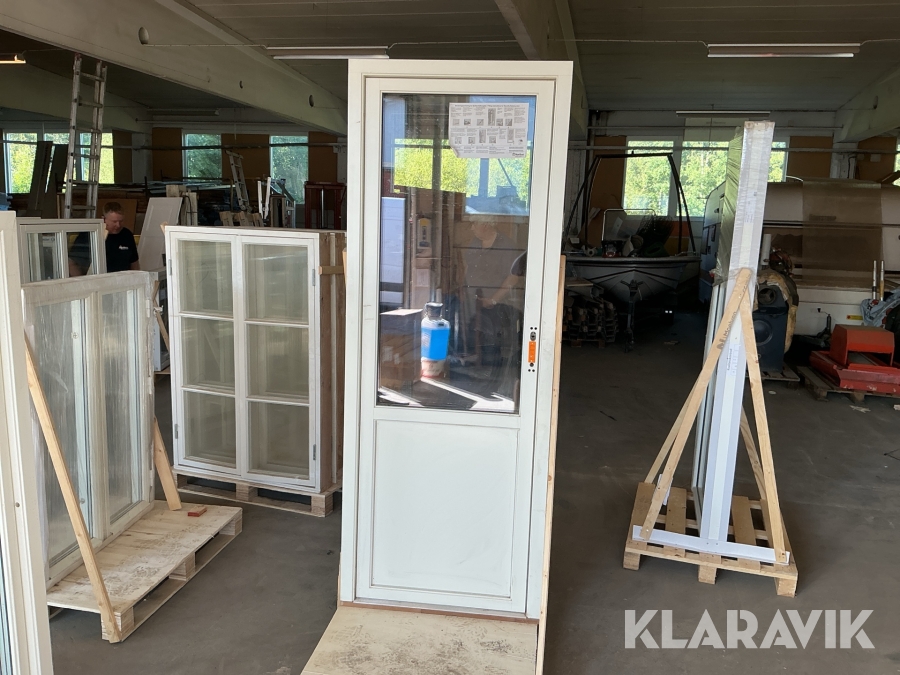 Fönsterdörr halvglas Nordan 830x2188mm 1st
