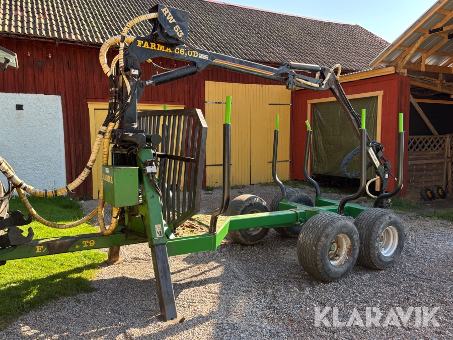 Huggarvagn Farma T9 vinch