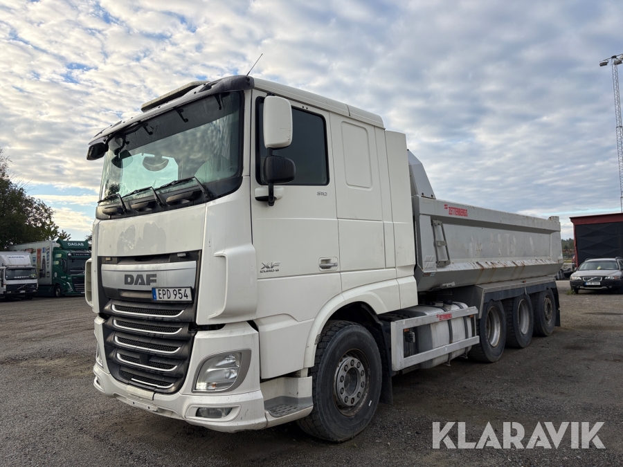 Lastbil Schaktbil DAF 510 XF Euro 6 4-axlig