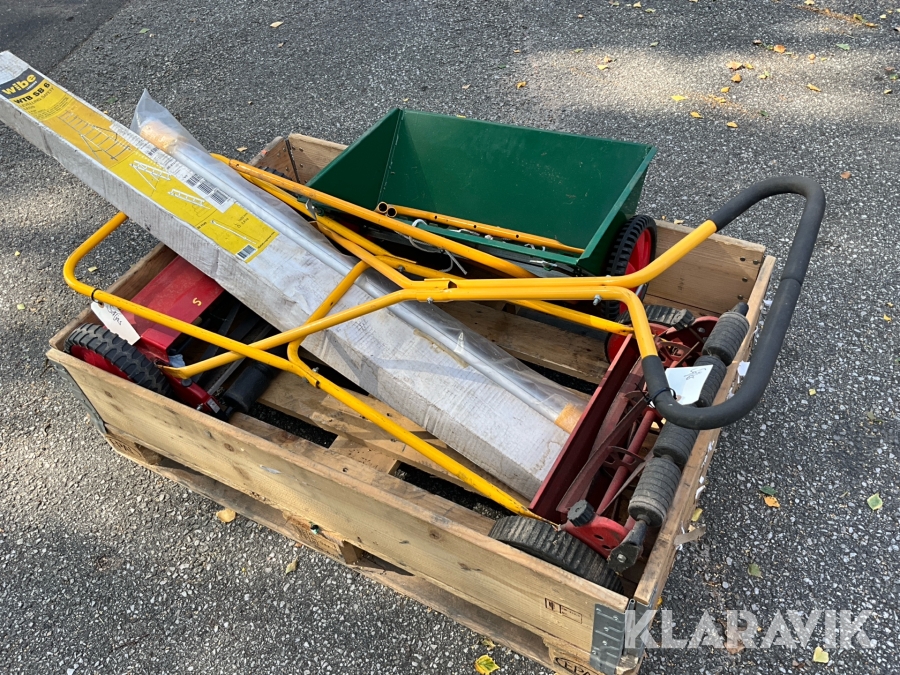 Diverse trädgårdsutrustning