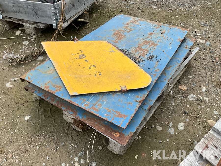 Plåtar till hjulfickor maskinflak