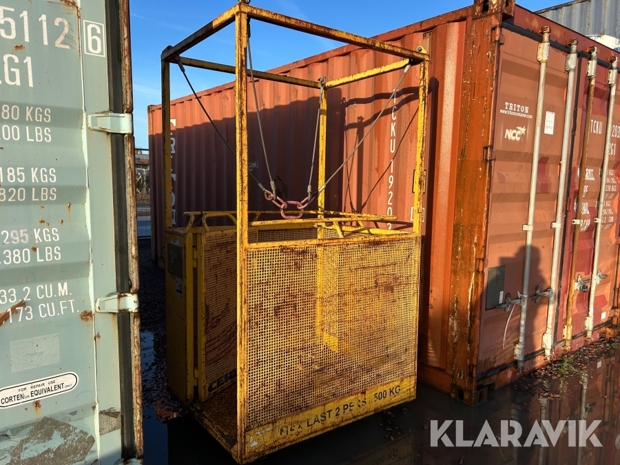 Personkorg till kran Certex BK500