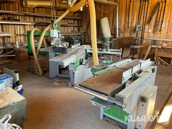 Komplett snickeri 6st maskiner