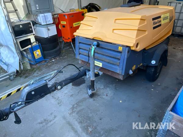 Elverk Diesel på släp 20kVA Atlas Copco Qax20