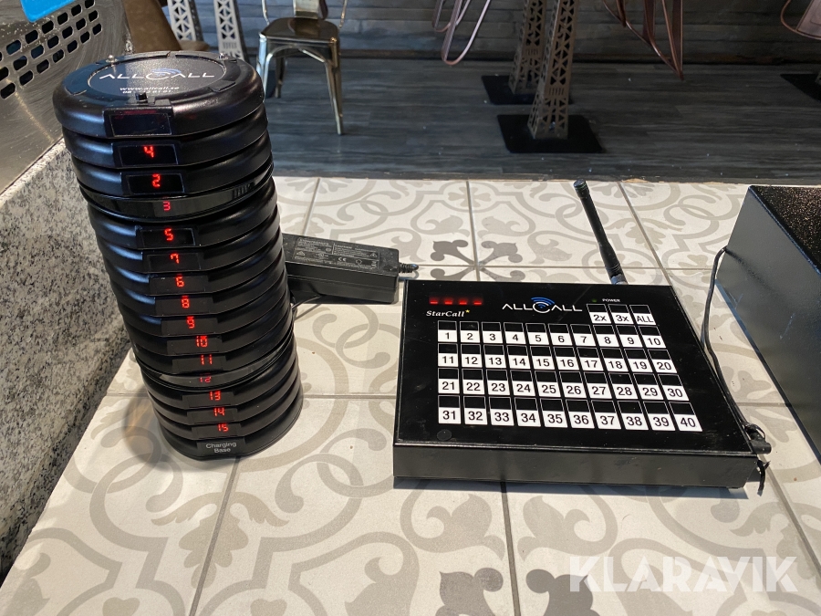 Pucksystem för restaurang AllCall