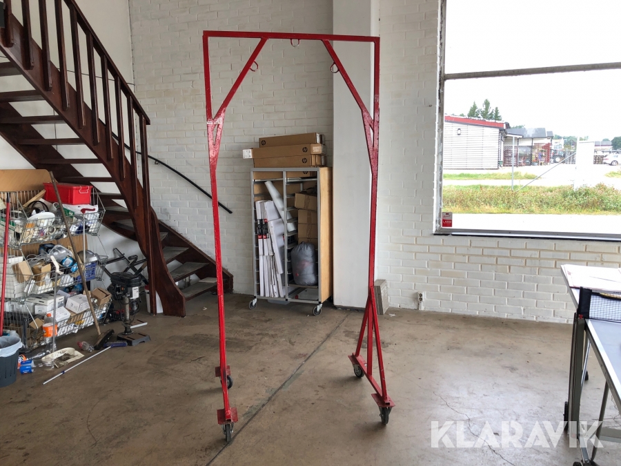 Ställning som använts till moped och motorcykel  