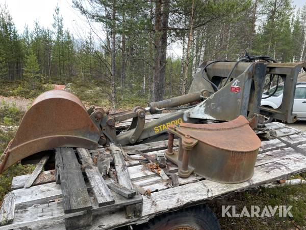 Grävaggregat till hjullastare Stardig