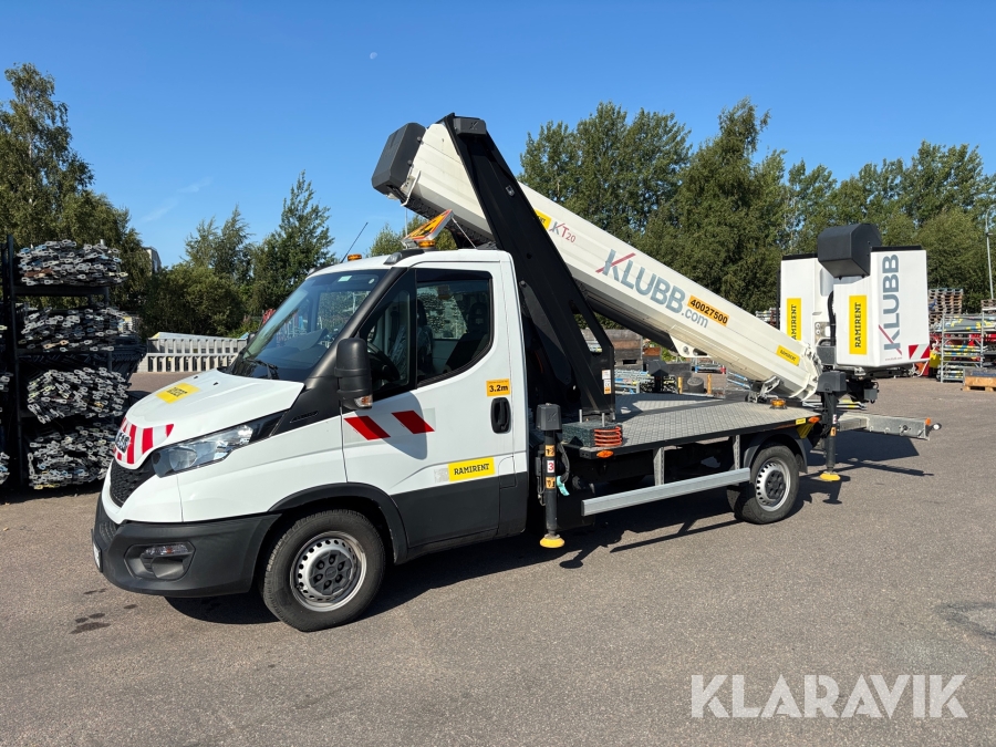 Billift Iveco Daily 35-140 med Klubb KT20 18.60m