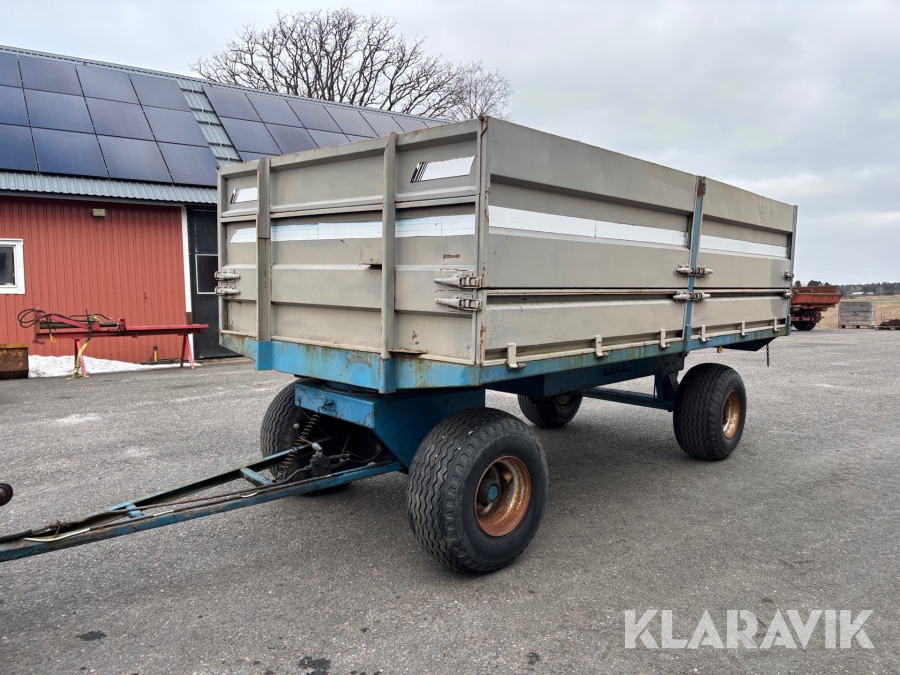 Spannmålsvagn ca 9ton med tipp belysning och bromsar