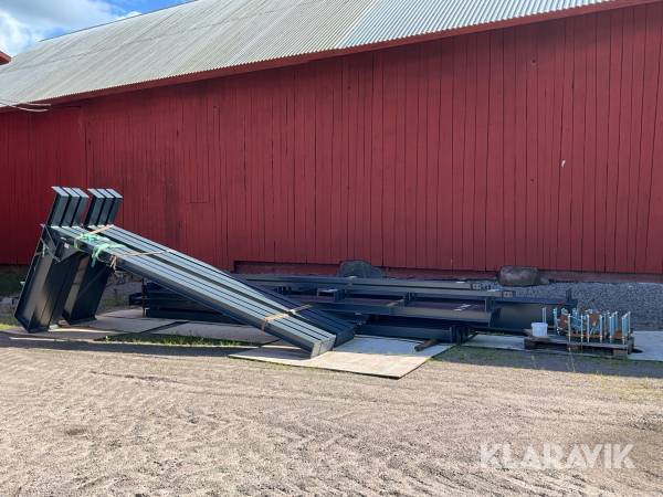 Stålstomme för maskinhall Jennylundssmide AB Stålhall 12x24M