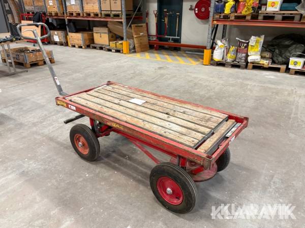 Byggvagn med fyrhjulsstyrning Alia Tool Höj & sänkbar