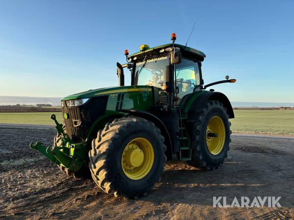 Traktor John Deere 7310R med frontlyft och GPS