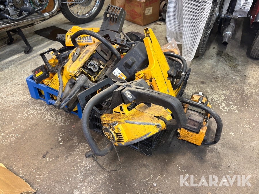 Diverse röjsågar Partner med tillbehör