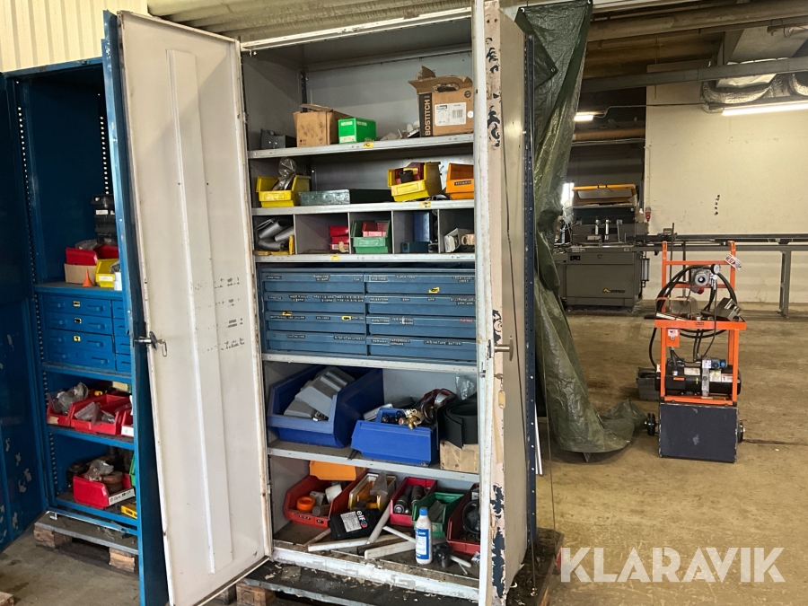 Verktygsskåp med innehåll