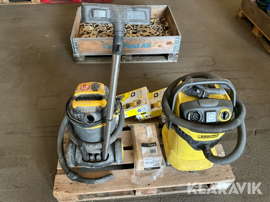 Dammsugare och dammsugarpåsar Kärcher Och Stanly MV5P och SXVC20PTE
