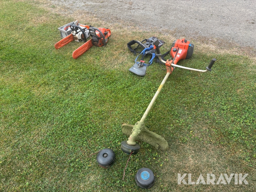 Motorsågar och grästrimmer