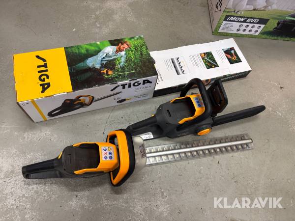 Motorsåg och två häcksaxar Stiga