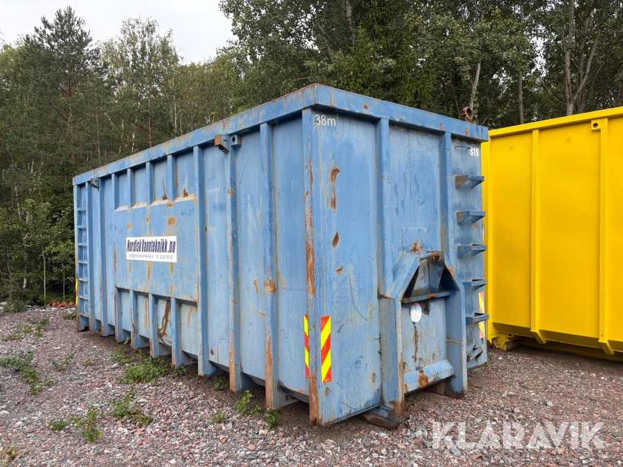 Sedimentationskärl på lastväxlarram