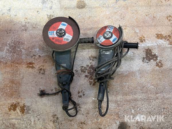 Vinkelslip Bosch GWS 22-230LVI och okänd 2 st