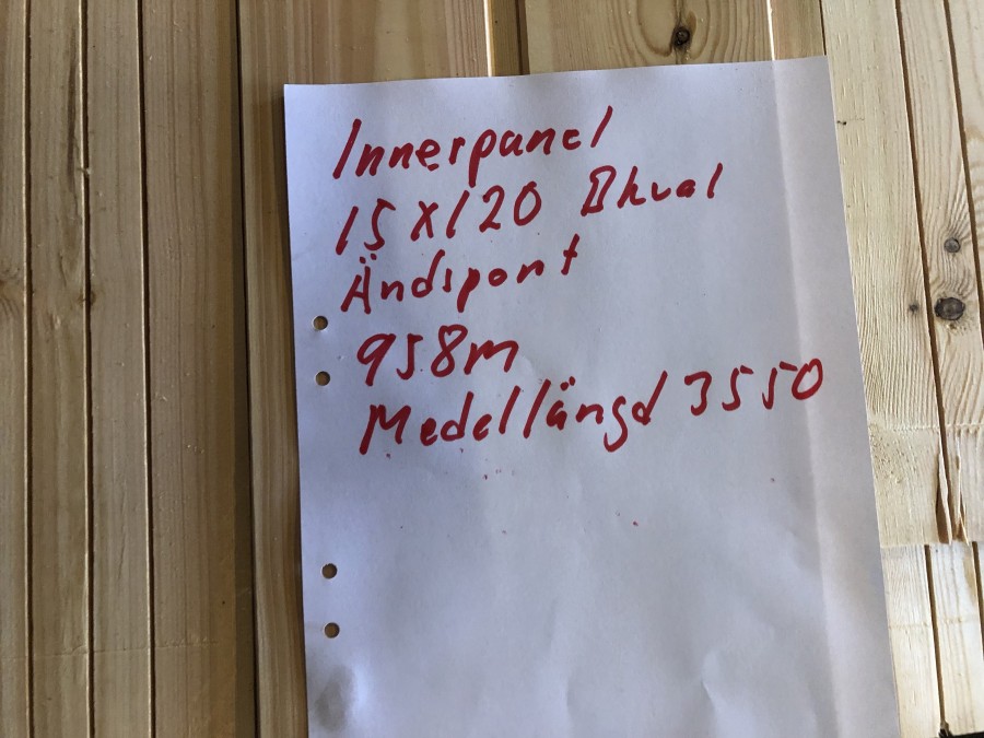 Innerpanel ändspont 