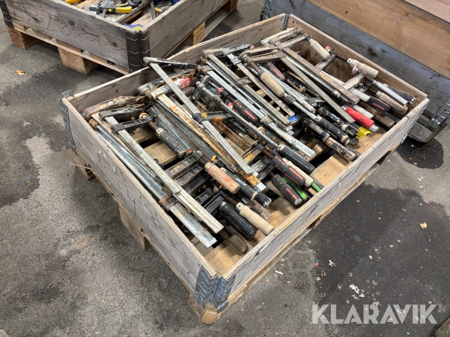 Diverse skruvtvingar