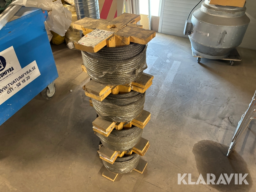 Stållina/ vajer 25 m x 4