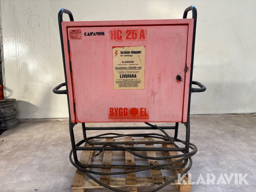 Elcentral Bygg El HC 25A utan mätare