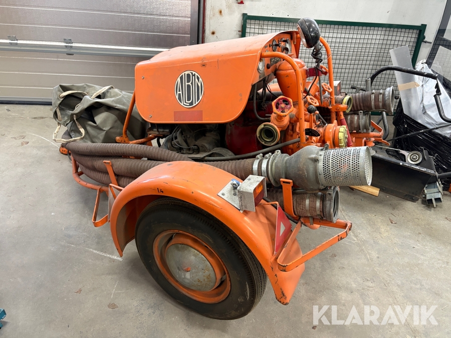 Motorspruta med vagn Albin A-900VW 1200