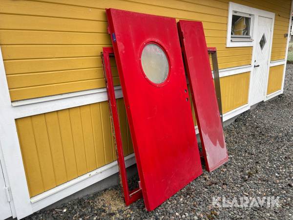 Dubbeldörr i plåt Maxidoor med karm 1 st