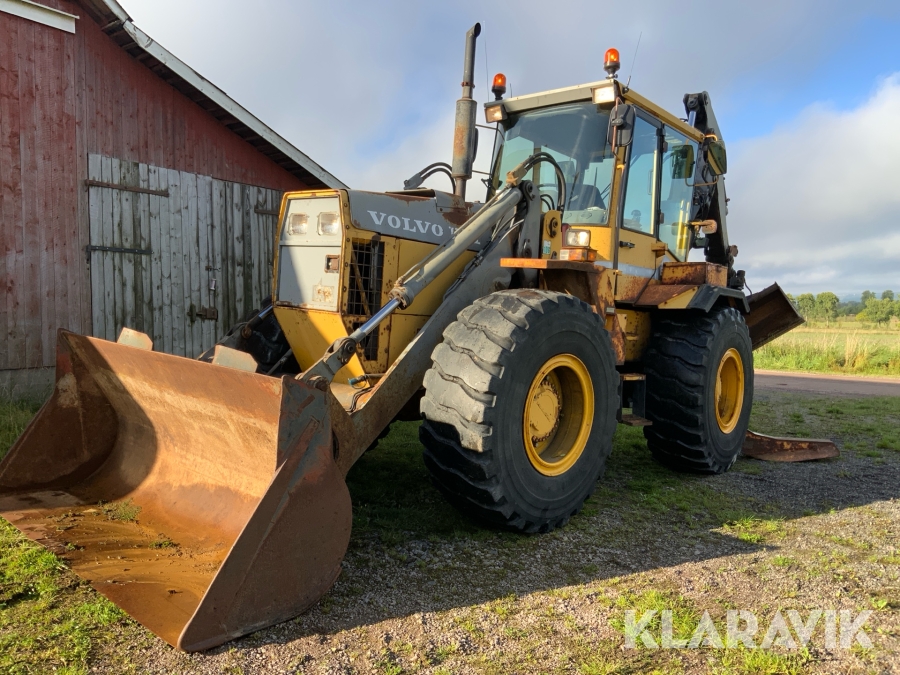 Grävlastare Volvo BM EL70 med flera skopa