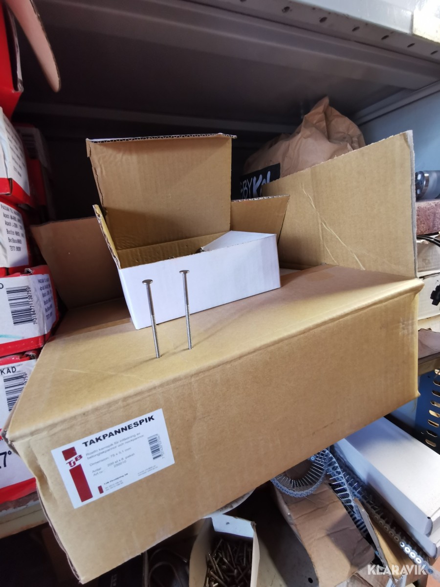 7500st Takspik Rostfri kamspik 75mm (NYTT)