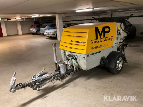 Betongpump på släp Putzmeister P715