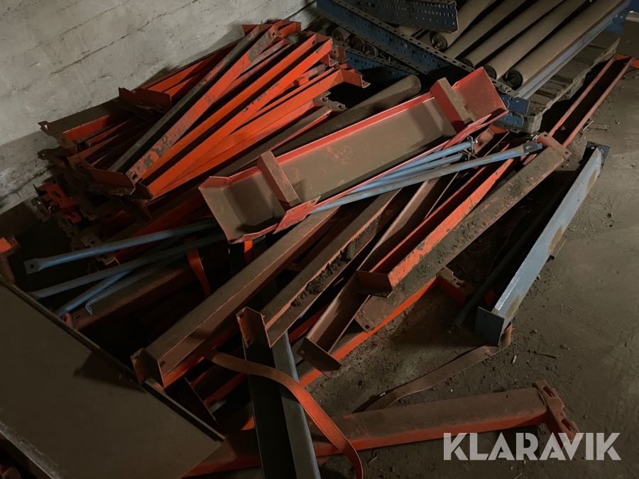 Pallställ med rullbanor, Karlstad, Klaravik auktioner