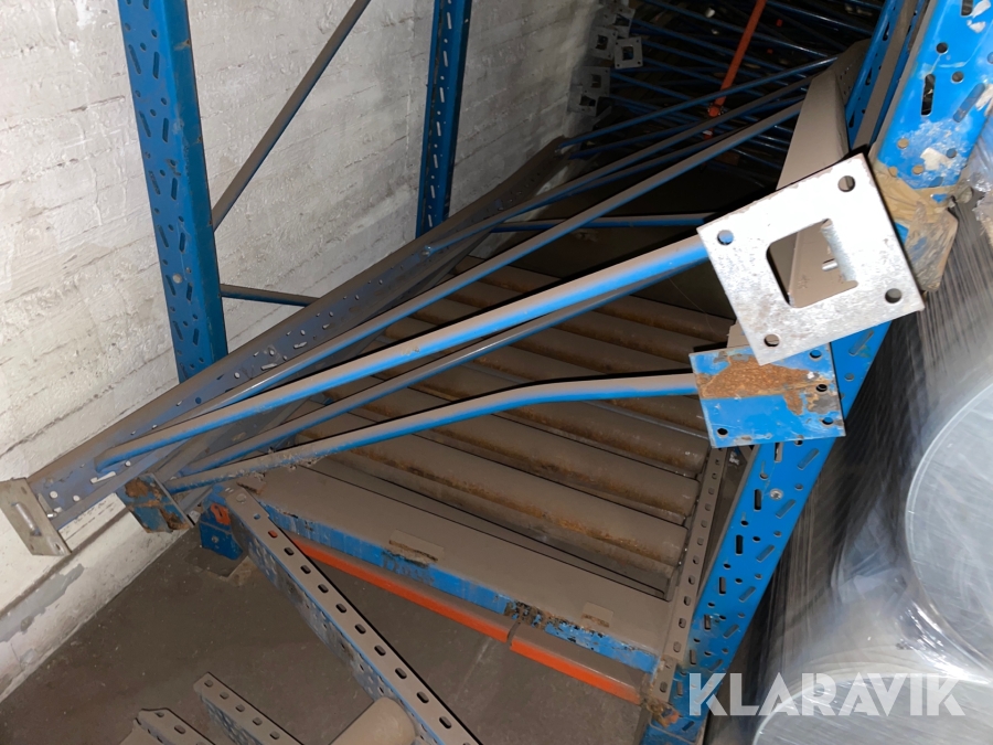 Pallställ med rullbanor, Karlstad, Klaravik auktioner