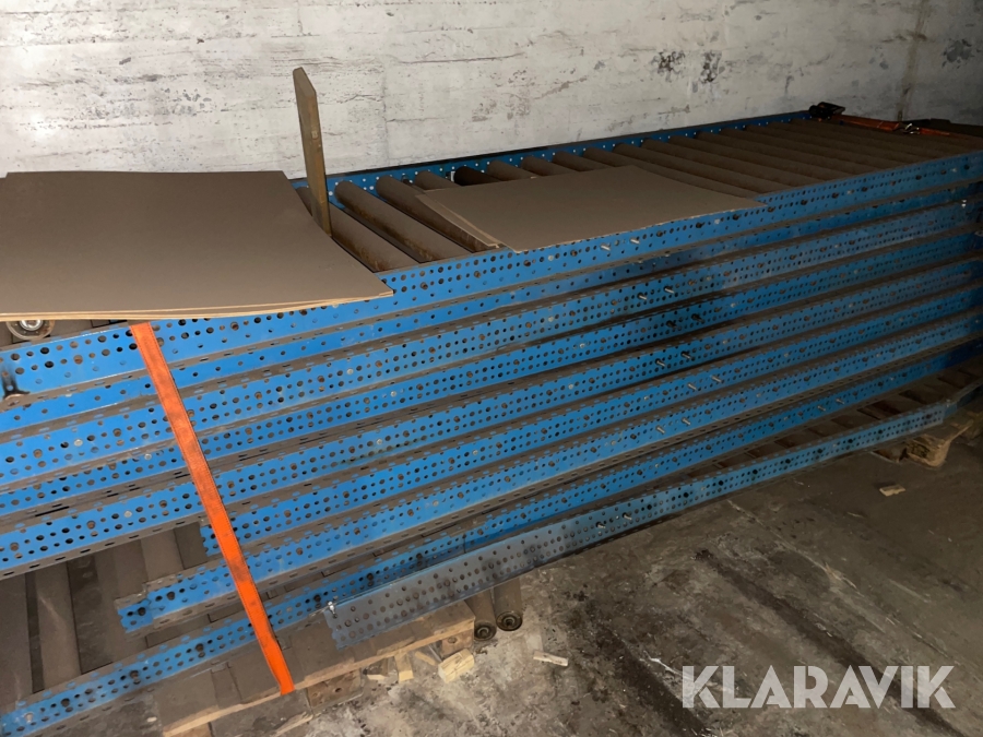 Pallställ med rullbanor, Karlstad, Klaravik auktioner