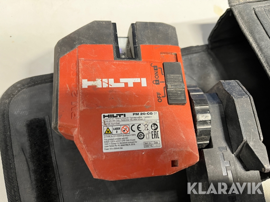 Laser Hilti PM 20CG, Stockholm, Klaravik auktioner