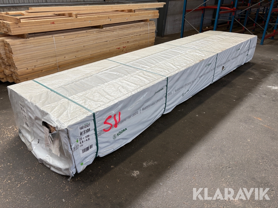 Klädselbräda grundmålad 22x120x4800 207st