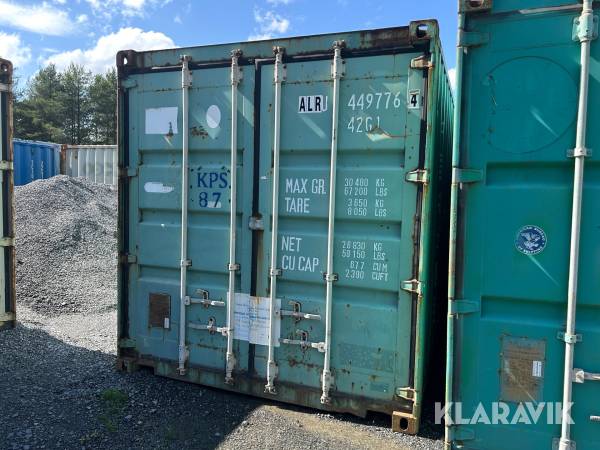Container 40 fot grön