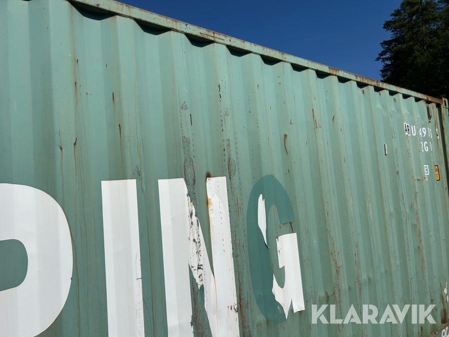 Container 40 fot grön