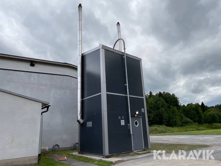 Pallcentral för pellets Froling P4 Pellet 2x100 kW