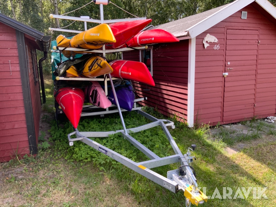 Kajaker Havspaddeln med 2 vagnar
