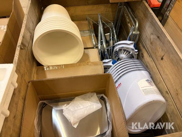 Parti med renhållningsprodukter