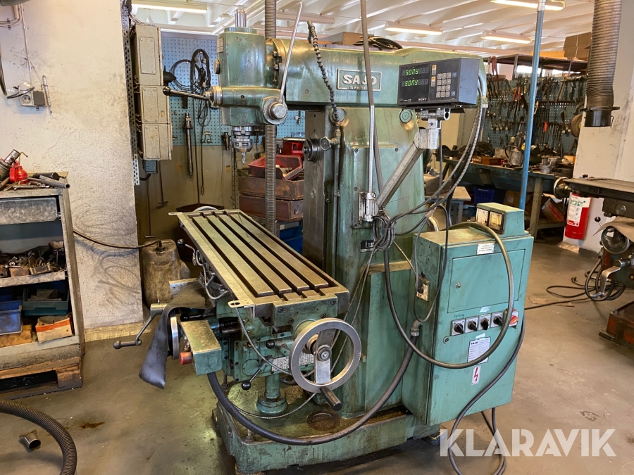 Vertikalfräs Sajo UF 52 DM med Sony mätinstrument