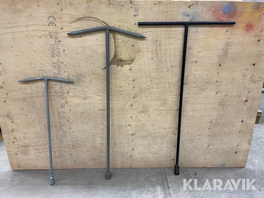 Avstängningsnyckel T-nyckel 3 st