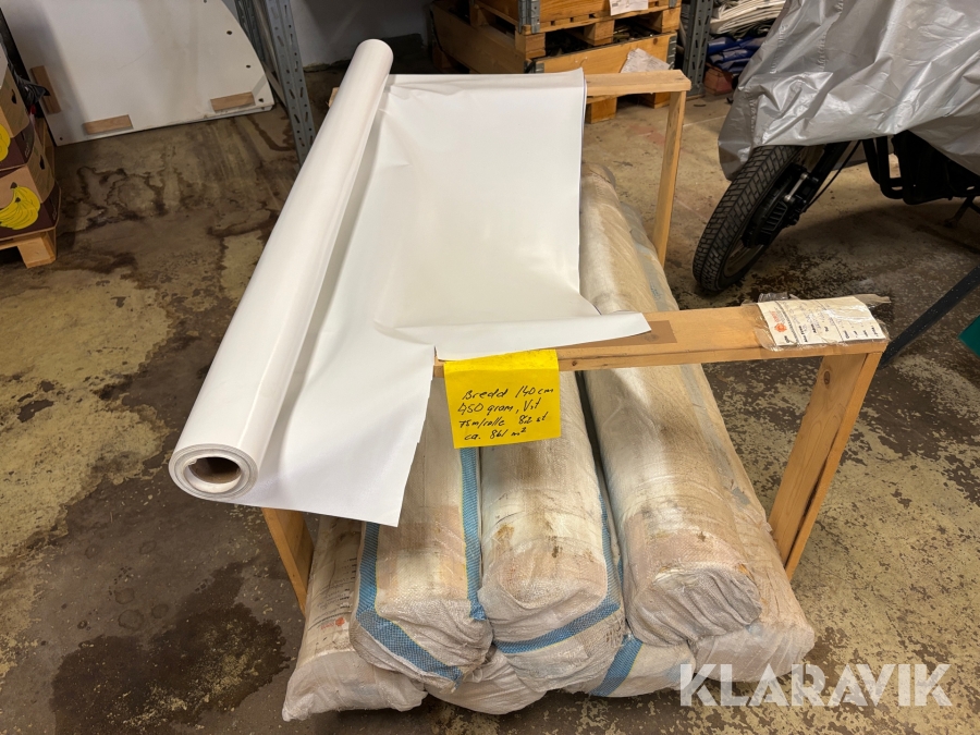 PVC-duk (tältduk) 735 m2