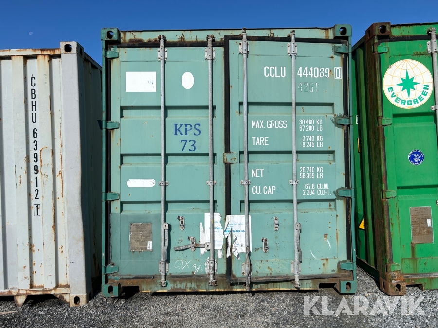 Container 40 fot ljusgrön