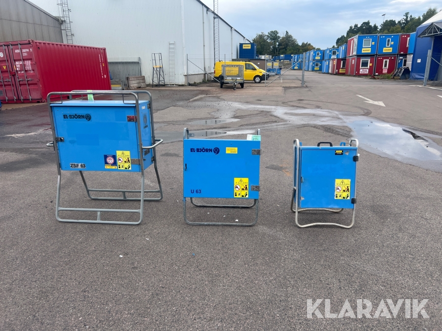 Huvudcentral, Undercentraler El-Björn ZSF63, U63, U32