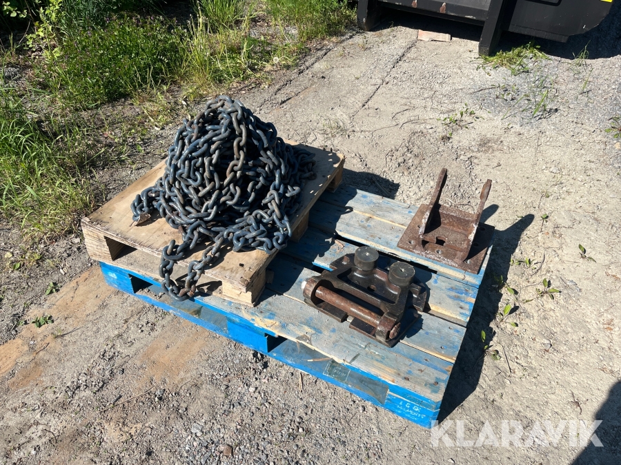 Original kätting & original fäste Slagkraft cirka 34 m kätting