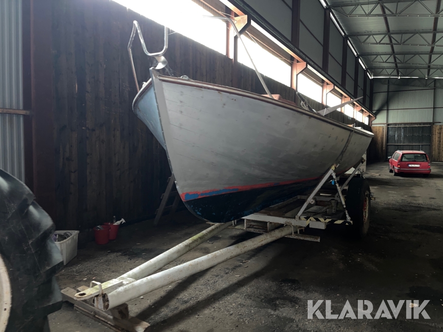 Blekingesnipa med vagn  