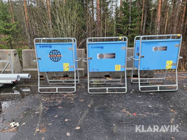 100A elskåp El-Björn 3st sf100A